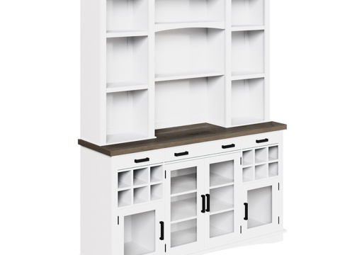  OM斯堪的纳维亚风格餐边柜3d模型 