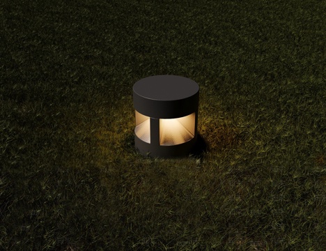  现代草坪灯3d模型 