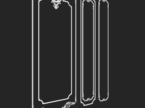  RosLepnina出品 ELINA 系列 6-7-8号框架3d模型 