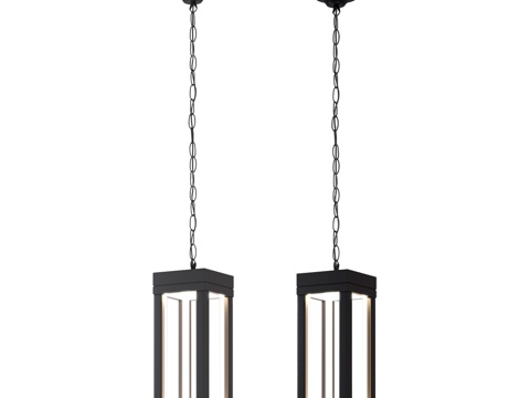  OM户外LED吊灯框架LED IP54 1528 T3d模型 