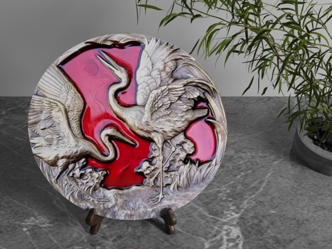  现代装饰摆件3d模型 