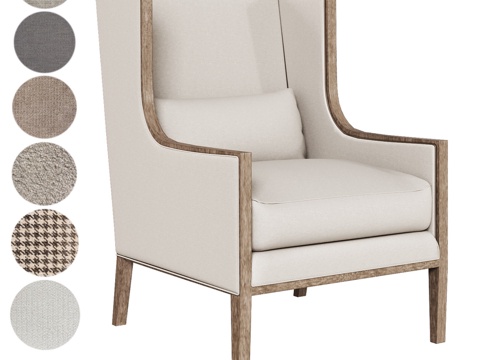  OM 极简扶手椅3d模型 