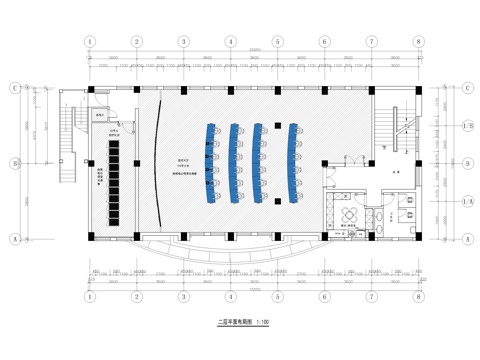  公安局派出所办公楼最新全套施工图cad施工图 