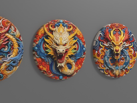  现代装饰挂件3d模型 