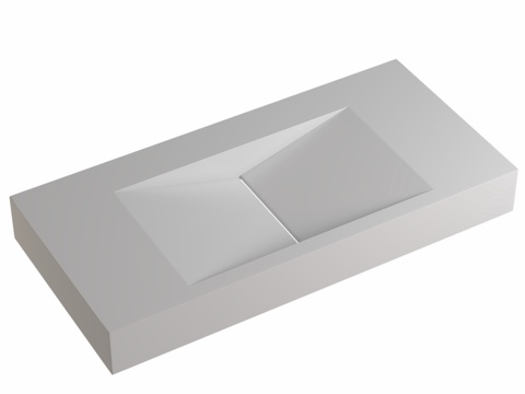  ABBER Stein AS2641悬挂式洗脸盆3d模型 