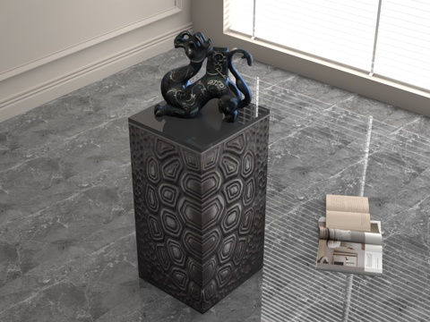  现代装饰摆件3d模型 