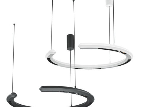  动态吊灯3d模型 