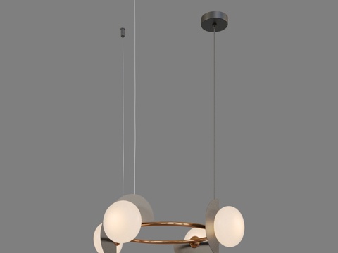  OM 玻璃灯罩吊灯 Eurosvet 701503d模型 