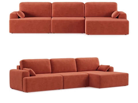  艾登转角沙发3d模型 