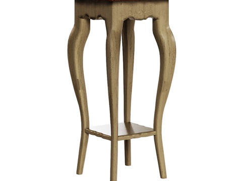  OM经典风格高脚边柜3d模型 