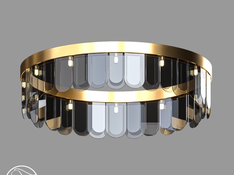  LampsShop.ru L1401 吊灯 娇嫩花瓣 平面款3d模型 