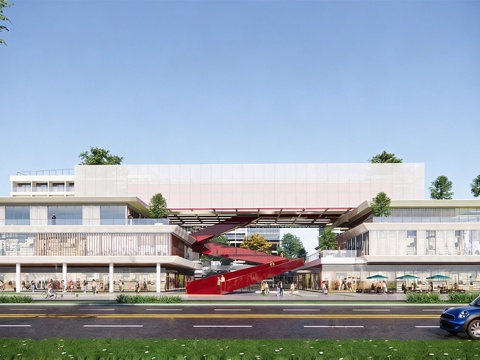 现代文化馆 建筑 地方文化馆 产业中心 科技馆建筑su模型su模型