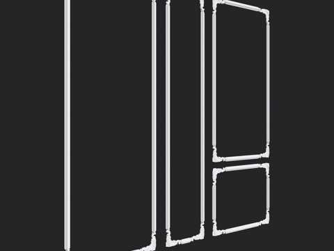  RosLepnina出品 ELIS 系列 1-2-3号框架3d模型 