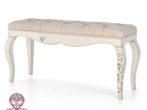  (OM) 罗马诺家居百合花幻想长凳3d模型 