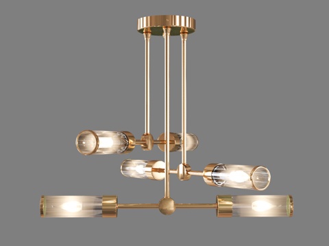  OM玻璃灯罩吊灯 Eurosvet 601663d模型 