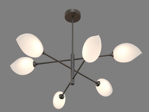  OM亚克力灯罩吊灯 Eurosvet 301893d模型 