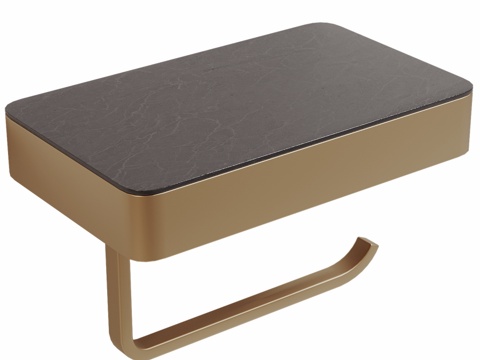  带手机架的纸巾架 ABBER AA17303d模型 