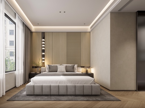 现代风格 卧室 主卧su模型