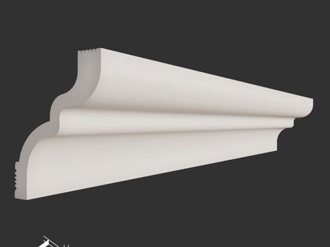  OM UD 50 40天花踢脚线3d模型 