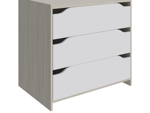  米尔顿抽屉柜3d模型 