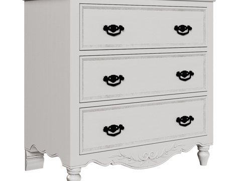  OM经典风格抽屉柜3d模型 