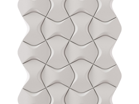  OM 石膏3D面板 Elle3d模型 