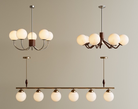 中古风吊灯3d模型