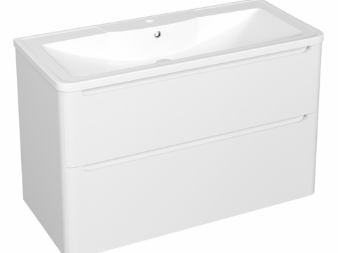  OM 带水槽柜 STWORKI Montreux 100 白3d模型 