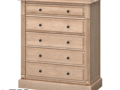  LoftDesigne 83300 款抽屉柜3d模型 