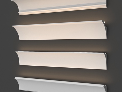  灯饰檐口3d模型 