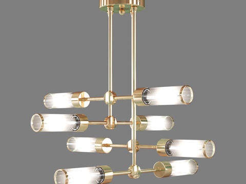  OM 玻璃灯罩吊灯 Eurosvet 601663d模型 