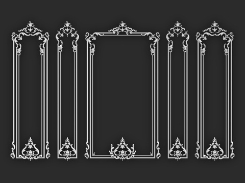  迪卡特画框-433d模型 