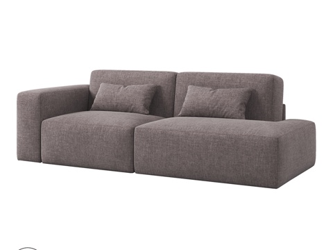  OM LOFT绗缝沙发 0353d模型 