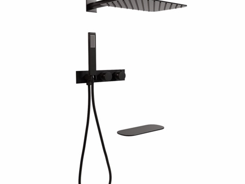  ABBER Rund AF8750隐蔽安装淋浴系统3d模型 