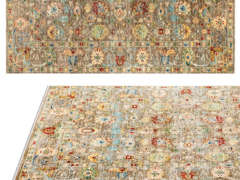  地毯“SHAHI FINE” BRN-MLT3d模型 