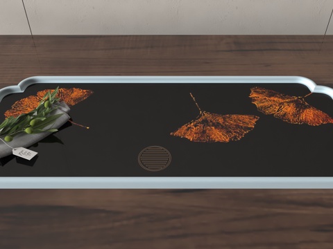  现代茶盘3d模型 