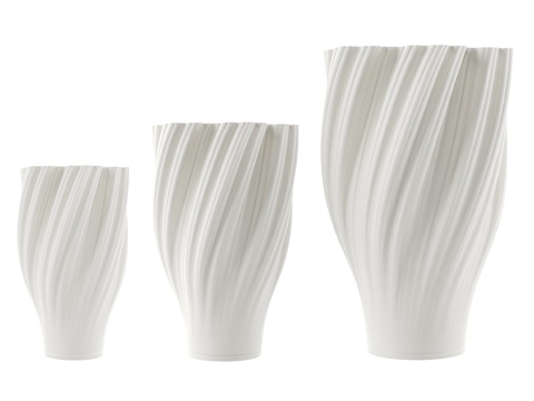  干花花瓶 印花艺术，花蕾，Designboo3d模型 