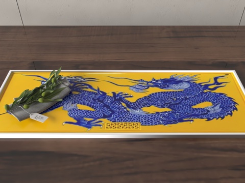  现代茶盘3d模型 