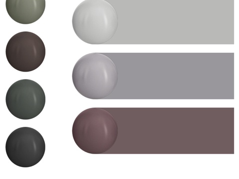  珐琅材质3d模型 