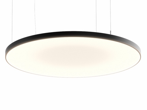  圆形LED吊灯H353d模型 