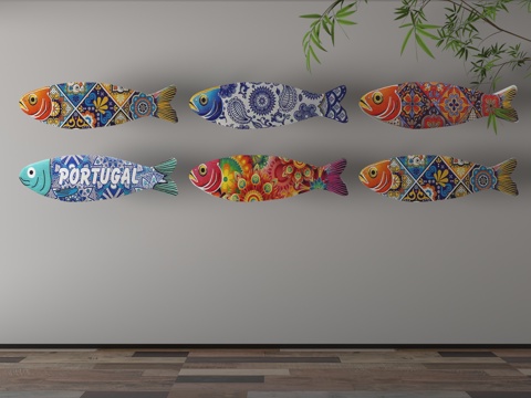 现代挂件3d模型