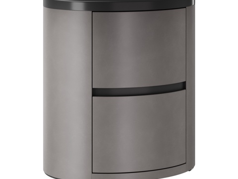  FIFTYFOURMS 鼓形500床头柜3d模型 