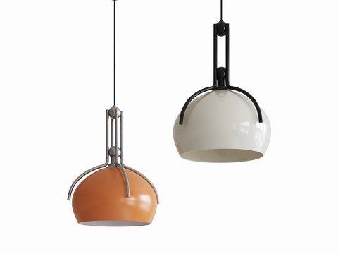  包豪斯中古吊灯 餐厅吊灯3d模型 