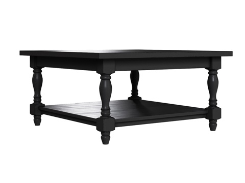  OM 经典风格方形咖啡桌 90厘米3d模型 