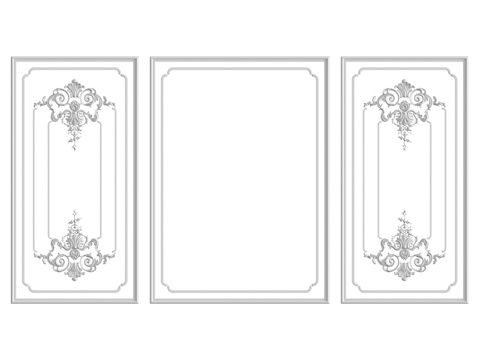  墙面装饰材料110号3d模型 