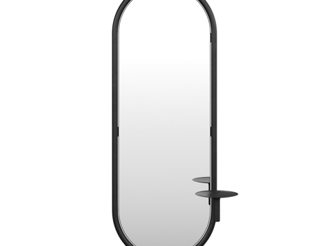  带置物架的延斯壁镜，设计boom3d模型 