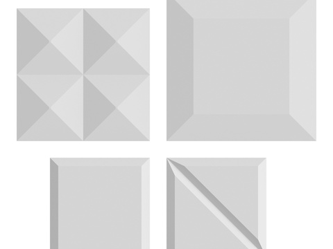  LepGrand 3D装饰板 #213、#241、#2993d模型 