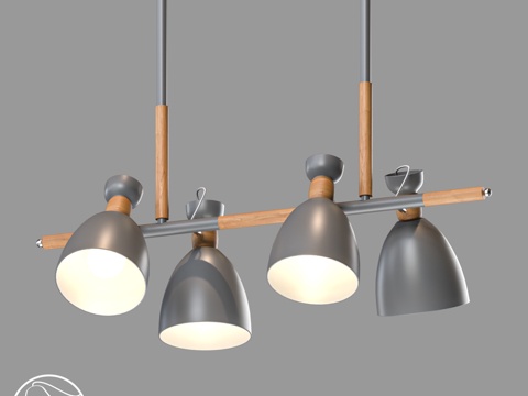  LampsShop.ru L1039 马卡龙B吊灯3d模型 