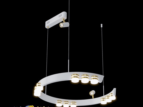  OM 吊灯 Lussole LSP-71763d模型 