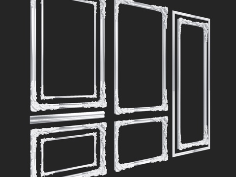  RosLepnina品牌索伦托系列4-5-6号框架3d模型 